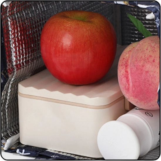 Insulated Thermal Lunch Bag Gray 23.5 cm