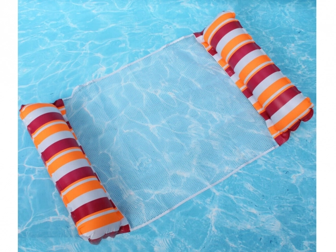 Inflatable Red Water Hammock for Pool and Beach