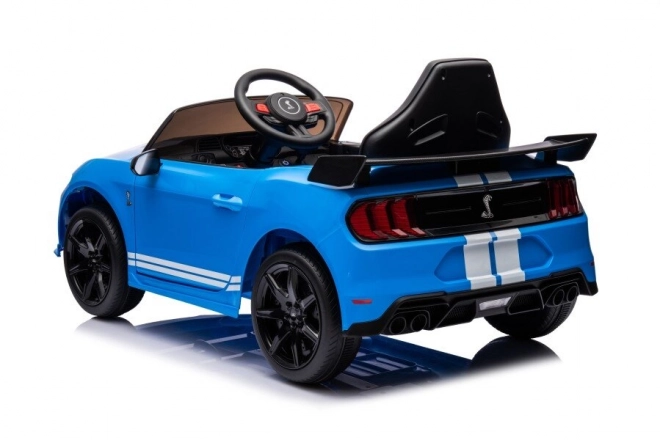 Battery Powered Ford Mustang GT500 Shelby Blue Ride-On Car