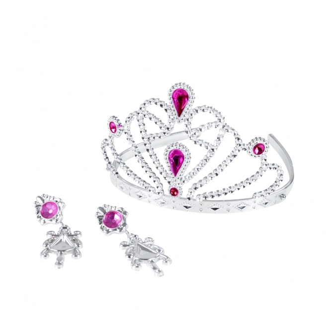 Princess Crown with Earrings - Pink