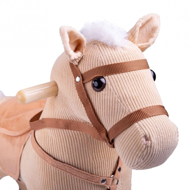 Wooden Rocking Horse Beige