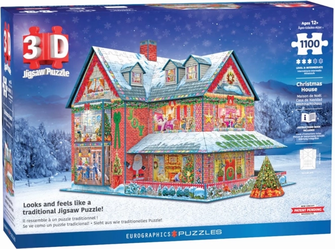 Christmas Cottage 3D Puzzle by Eurographics