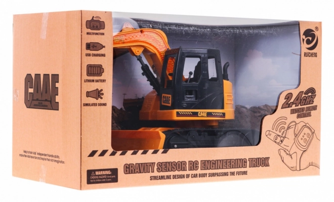 Hand-Controlled Excavator Toy for Kids 6+