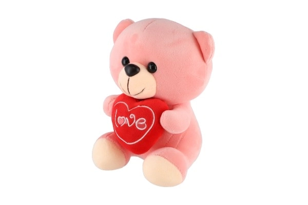 Plush Bear with Heart 19cm