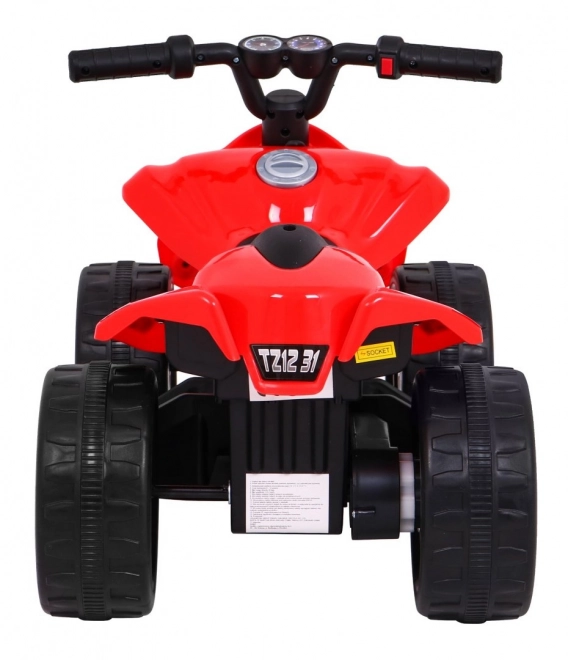 Quad Little Monster Battery-Powered Ride-On for Young Children - Red