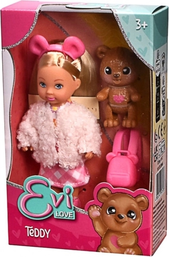 Evi Love doll with teddy bear