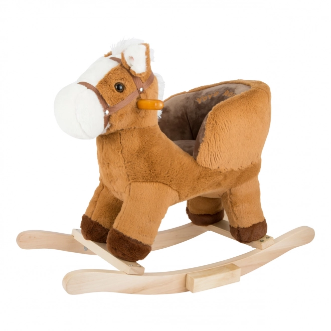 Small Foot Brown Rocking Horse with Support