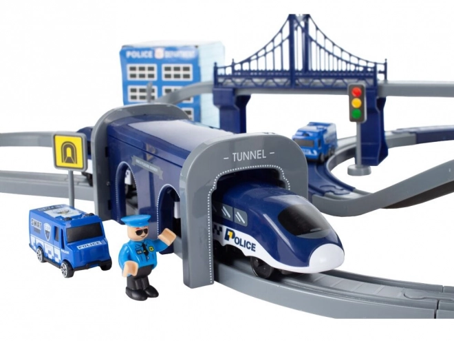 Large Electric Police Train Set