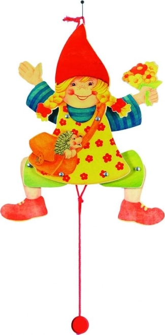 Wooden Toy Jumping Jack Girl