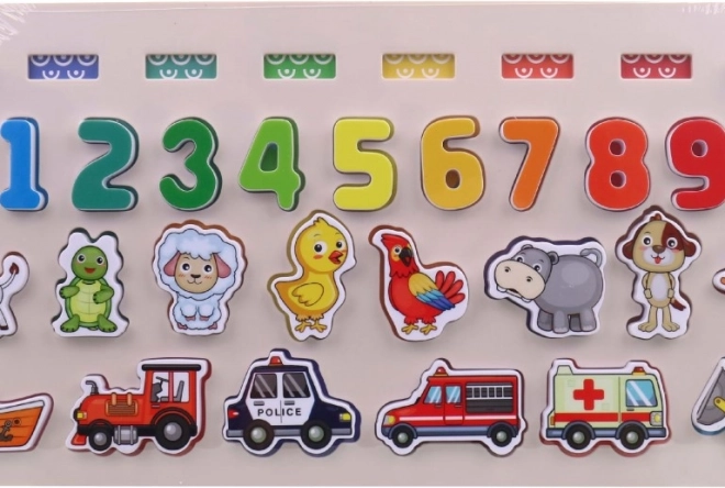 Educatieve Puzzel Cijfers en Dieren