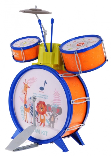 Colorful Safari Drum Set for Kids