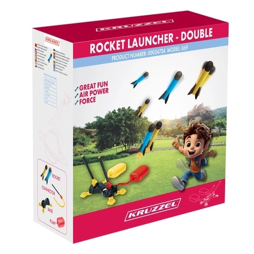 Double Foam Rocket Launcher for Kids