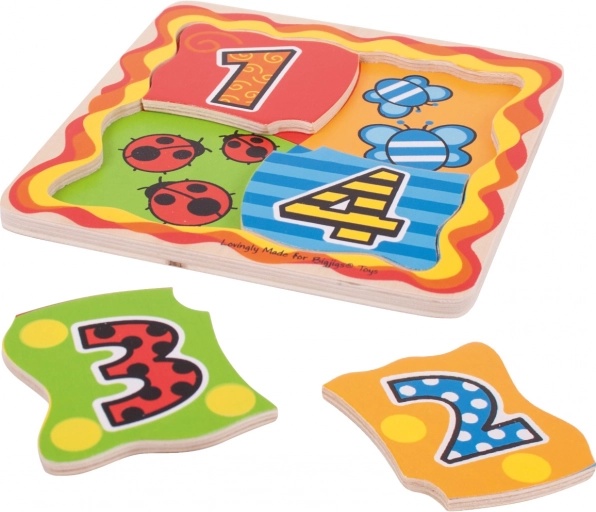 Learning digits 1–4 in a fun way