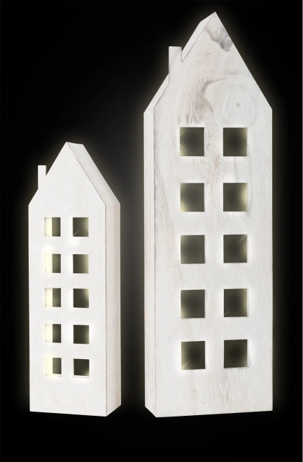 Small Foot Wooden Light-Up Houses Set