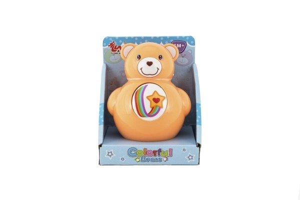 Squeaky Roly Poly Bear Toy