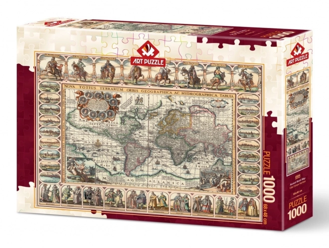 Historic World Map Puzzle 1000 Pieces