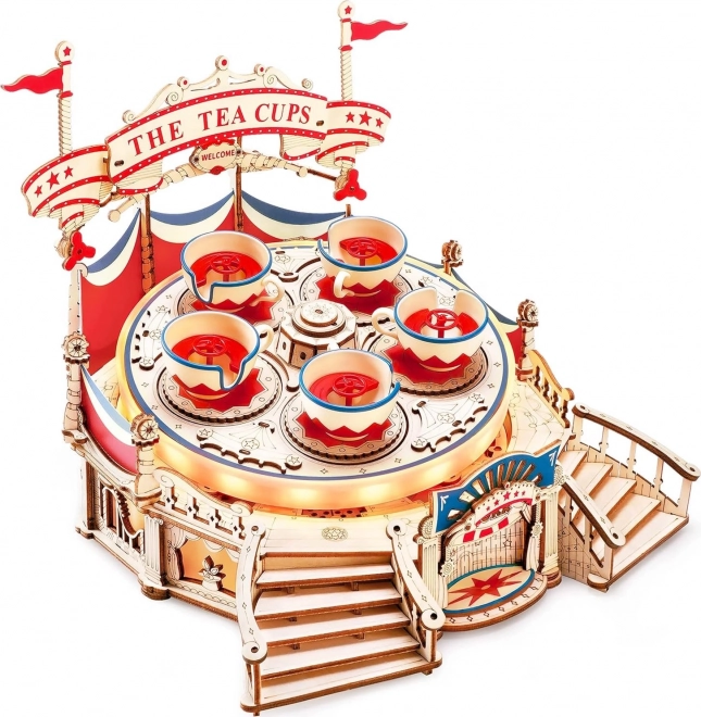 Robotics 3D Puzzle Music Box - Teacup Carousel