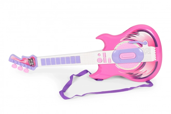 Electric Guitar and Microphone Stand Set for Kids