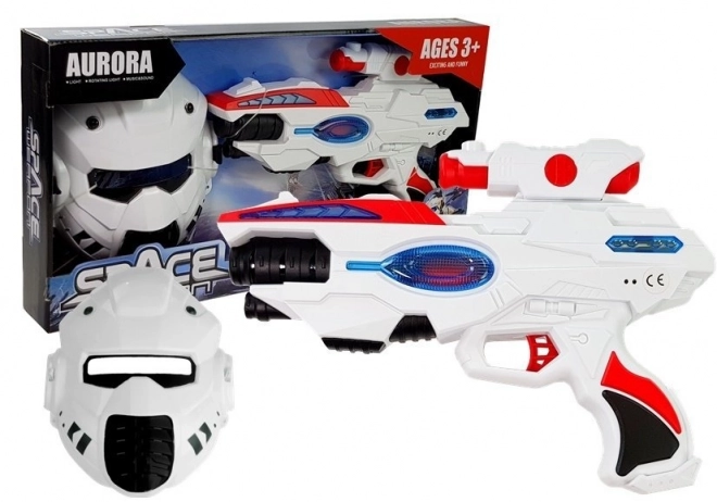 Space Laser Gun with Mask