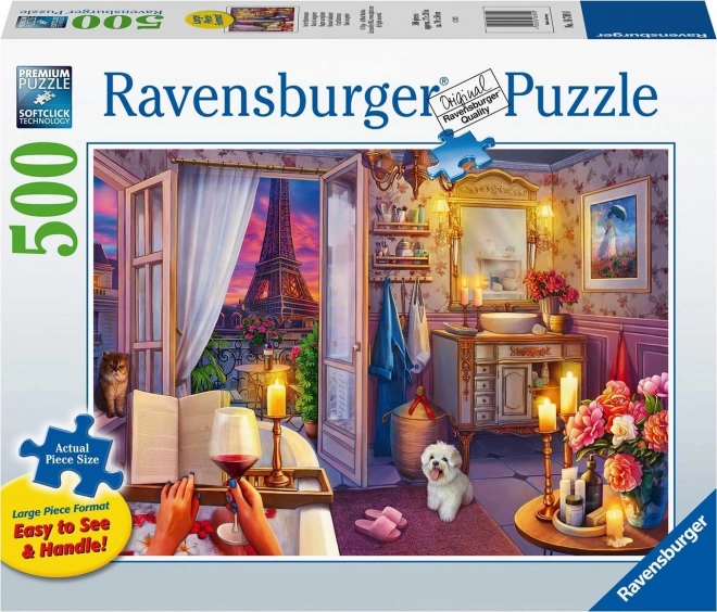 Cozy Places Puzzle: Paris Bathroom XXL 500 Pieces