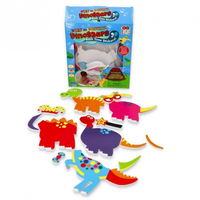 Crazy Dinosaur Bath Stickers