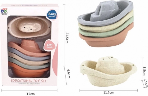 Set of Bath Boats