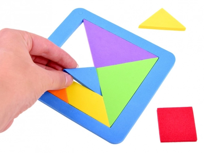 Colorful Foam Tangram Puzzle