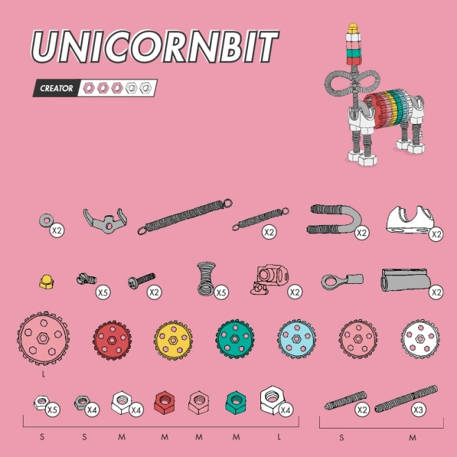 The OFFBITS Unicorn Building Set