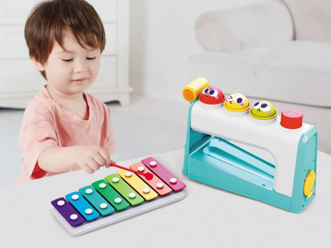 2-in-1 Xylophone with Hammer Toy