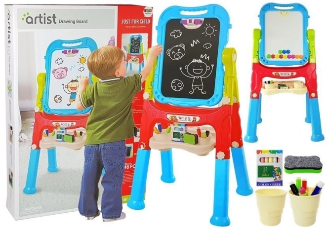 Magnetic Chalkboard 2-in-1 with Accessories