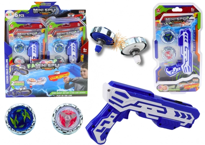 Blue Launcher Gun Set with Light Effects