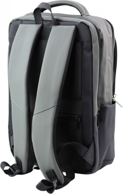 Urban Business Backpack with USB Black and Gray 16L