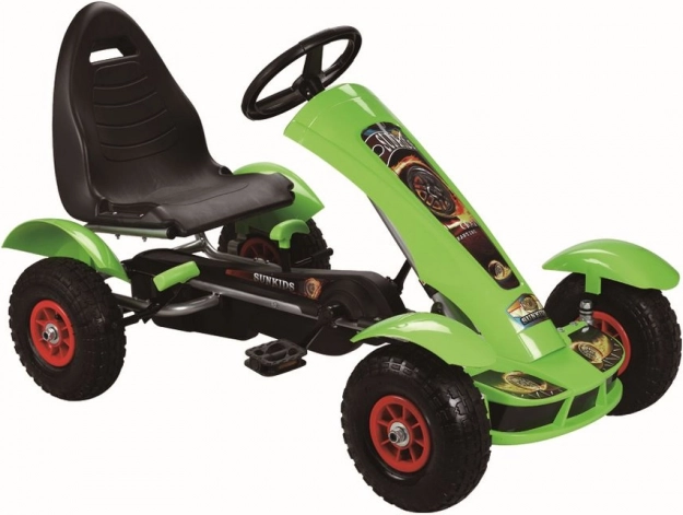 Zeleni pedalni gokart