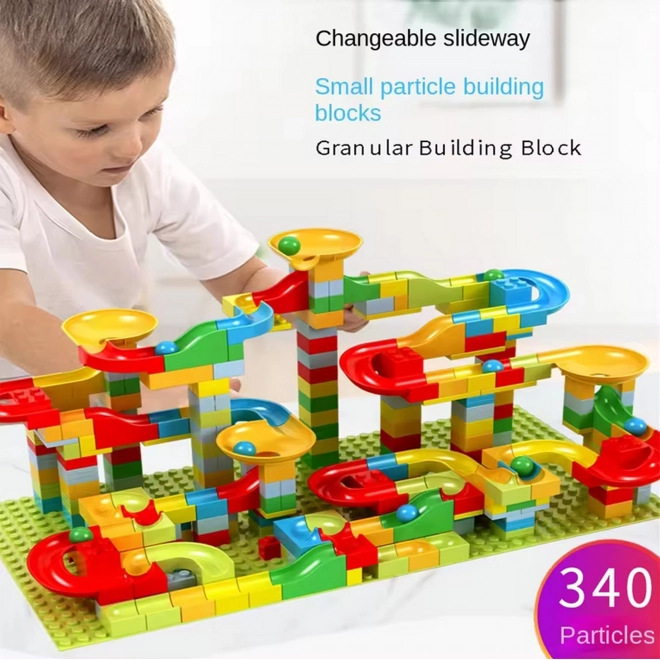 Ensemble de construction WOOPIE Piste à billes 340 pcs