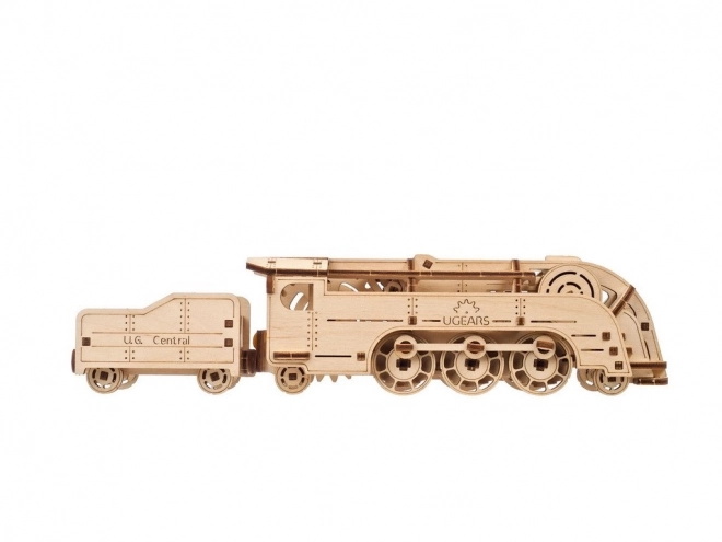 Ugears 3D Wooden Mechanical Mini Locomotive Puzzle