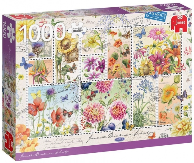 Jumbo Summer Floral Stamps Puzzle