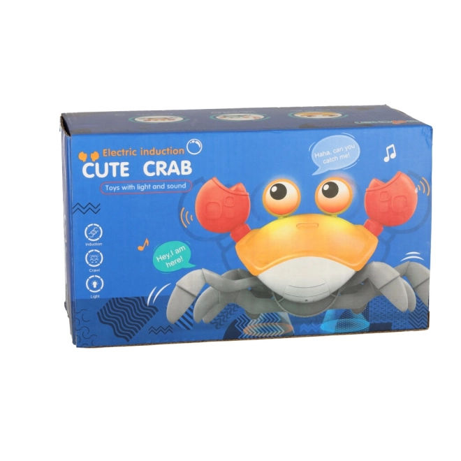 Interactive Crawling Crab Toy with Sound – Orange