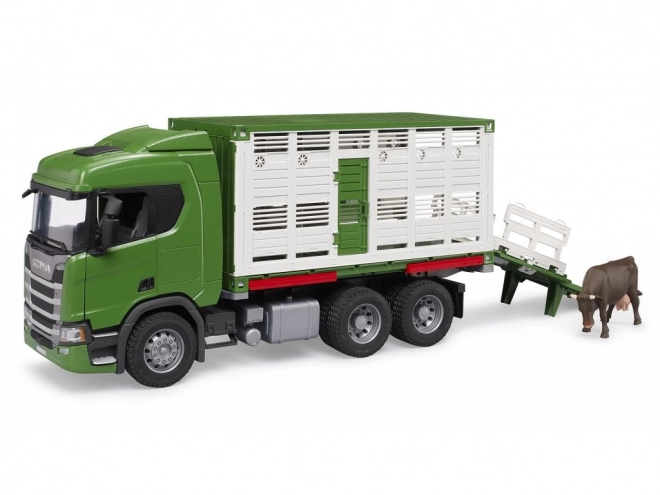 Animal Transporter Scania with Cow Figure