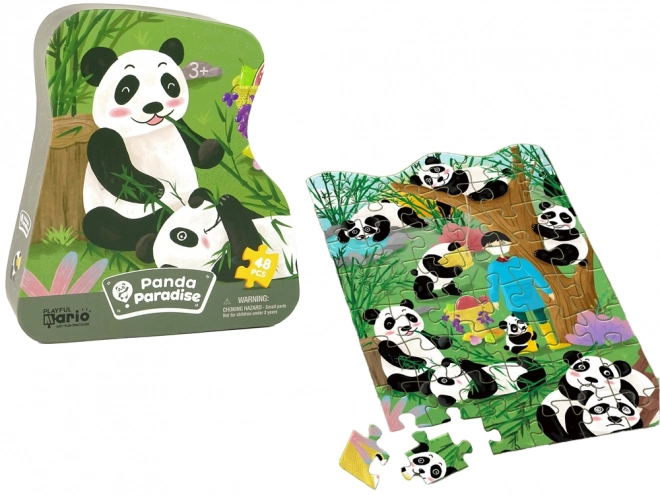 Bamboo Forest Panda Puzzle 48 Pieces