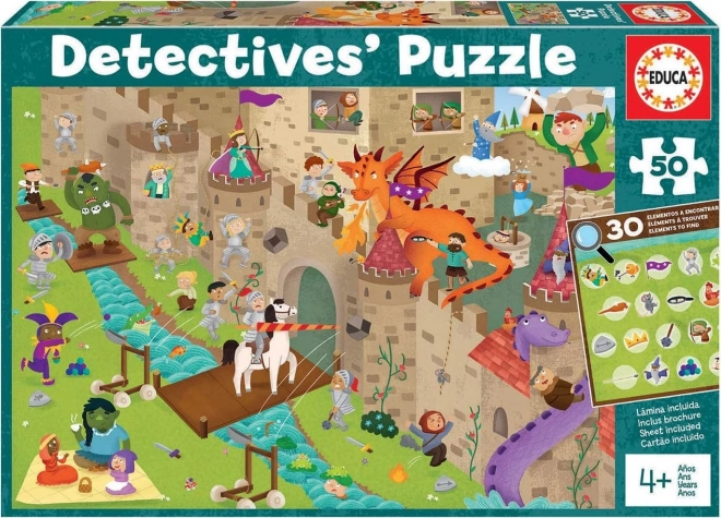 Detective Puzzle Castle 50 Pieces