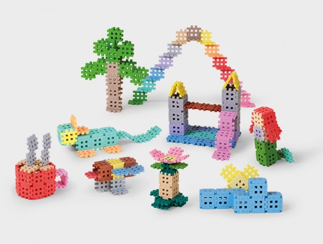 Pastel Waffle Construction Blocks Set 500 Pieces