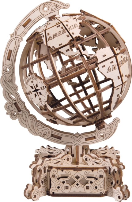 Wooden World Globe 3D Puzzle