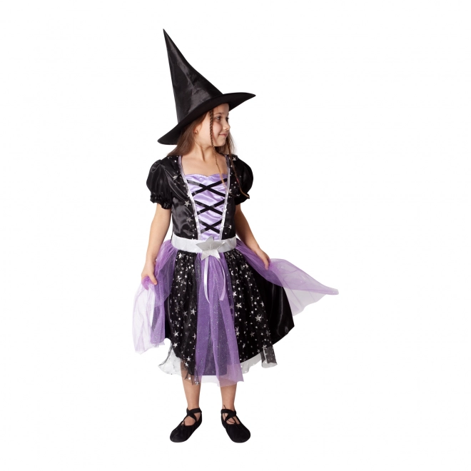 Children's Witch Costume Black-Purple