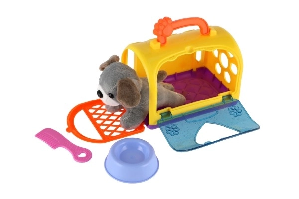 Doggy in a Transport Box with Accessories