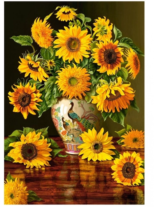 Sunflowers in a Vase Jigsaw Puzzle 1000 Pieces