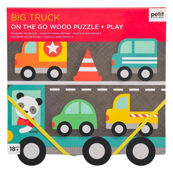 Sturdy Wooden Puzzle Big Truck