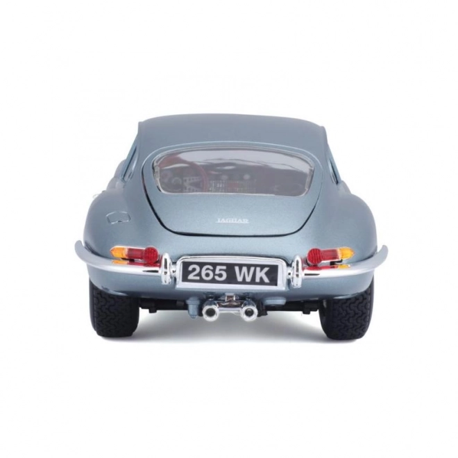 Bburago Jaguar E-Type Coupe Metallic Silver Blue