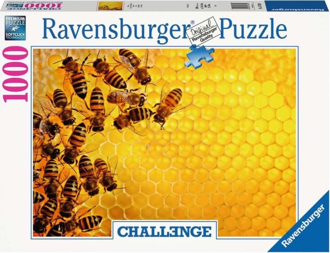 Ravensburger Puzzle Challenge: Bees on Honeycomb 1000 Pieces