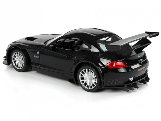 remote control black bmw z4 gt3 1:18 scale sport car with lights