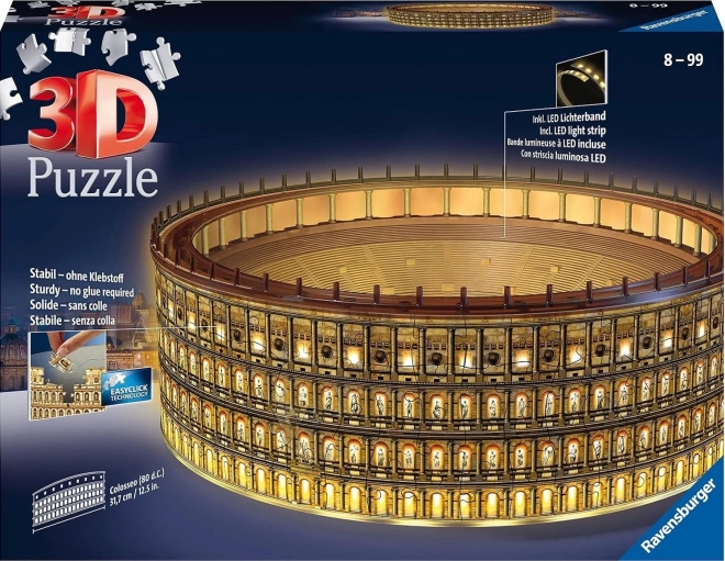 Ravensburger 3D Puzzle Night Edition Colosseum Rome